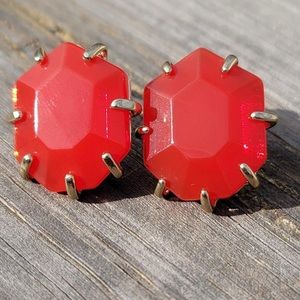 Kendra Scott Translucent Red Morgan Studs